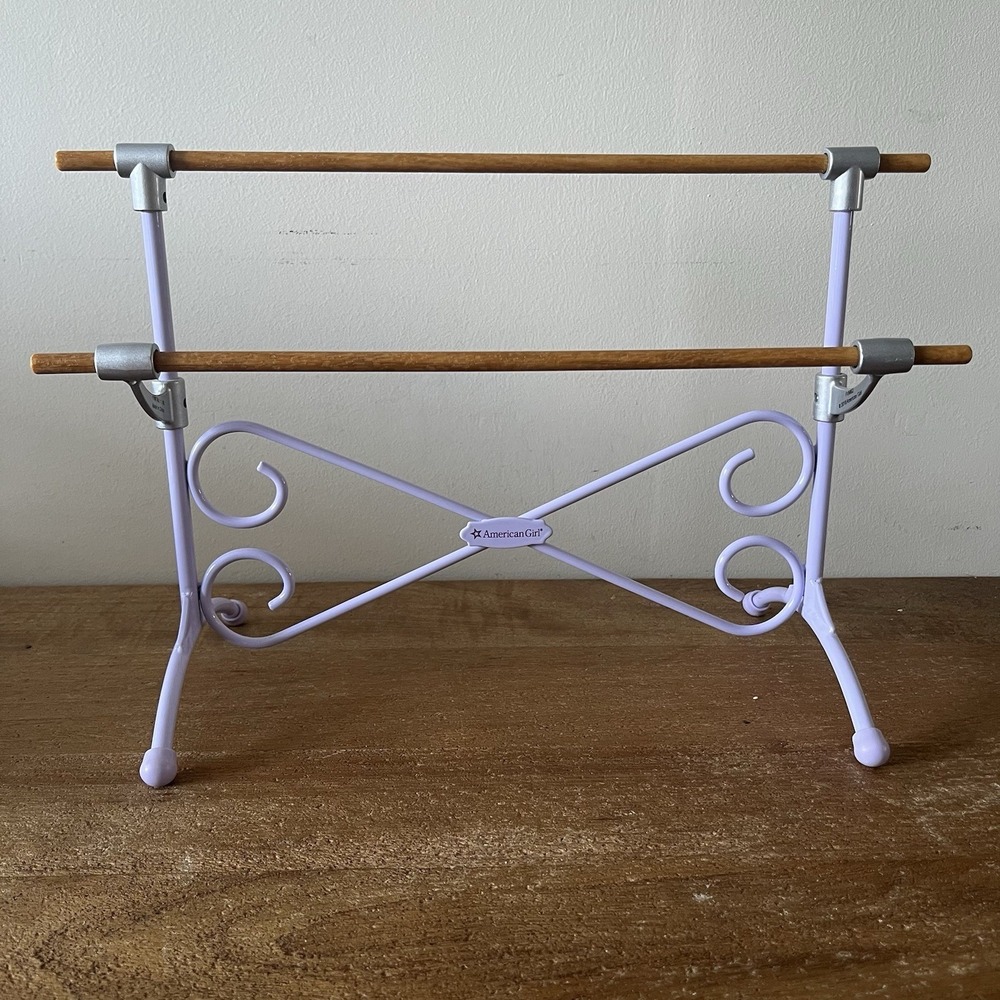American Girl Doll Ballet Barre Bar Purple Dance Studio Accessory for 18" Doll